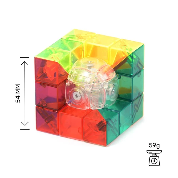 MoFang JiaoShi Geo Cube A Transparent